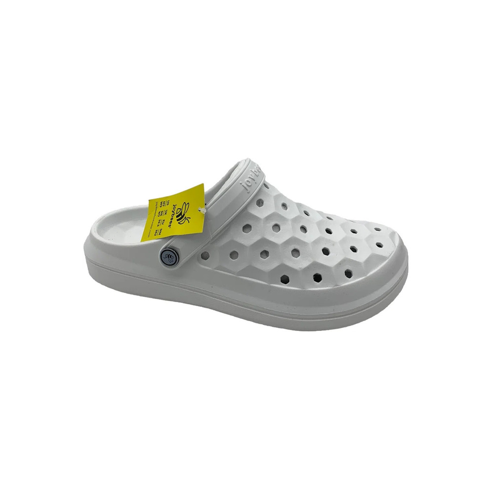 Joybees Varsity Clog Solids White - Medium